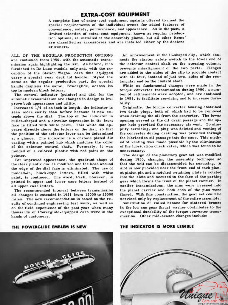 1951 Chevrolet Engineering Features Booklet Page 10